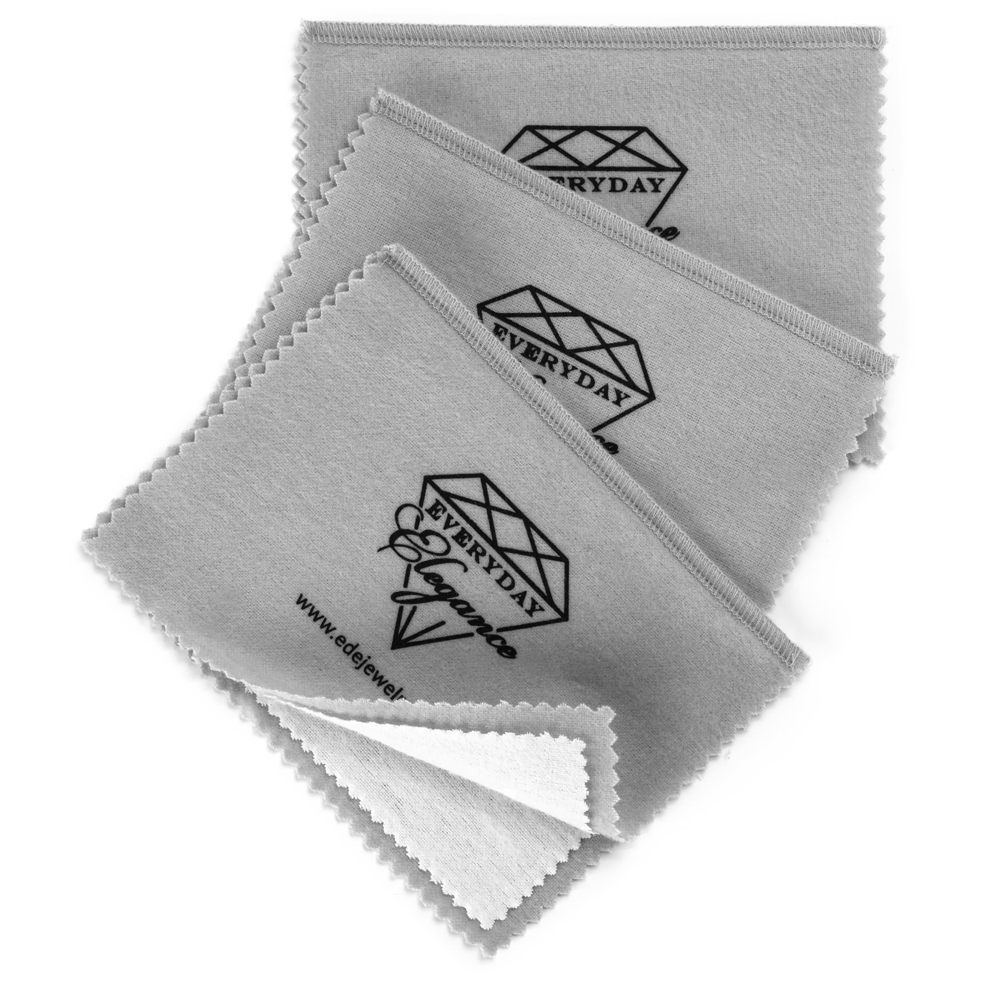 Silver Jewelry Cleaning Cloth Polishing Cloths Silver Cleaner Silver Polish Cloth Jewelry Cleaner Jewelry Cloths for Gold Silver Platinum Jewelry Coins Watches Silverware 