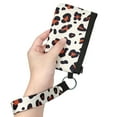 thumbnail image 6 of Wrapables Neoprene Mini Wristlet Wallet / Credit Card ID Holder with Lanyard, Leopard, 6 of 7