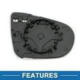 thumbnail image 4 of Reemplazo de vidrio del espejo izquierdo calefaccionado Unique Bargains para Volkswagen Golf Mk6 TOURAN, 4 of 6