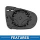 thumbnail image 4 of Reemplazo de vidrio del espejo izquierdo calefaccionado Unique Bargains para Volkswagen Golf Mk6 TOURAN, 4 of 6