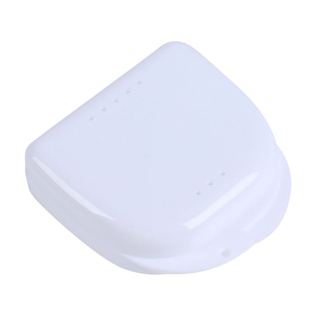 Caja de retención - Caja de protección bucal para dentaduras postizas de ortodoncia Caja de cuidado bucal (Blanco) Ehuebsd Cuidado Belleza