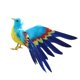 thumbnail image 4 of Adornos de regalo con diseño de pájaros emplumados, 15 tipos para elegir Bird Blue, 4 of 5