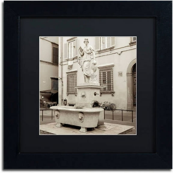 Trademark Fine Art "Lucca I" Canvas Art by Alan Blaustein, Black Matte, Black Frame