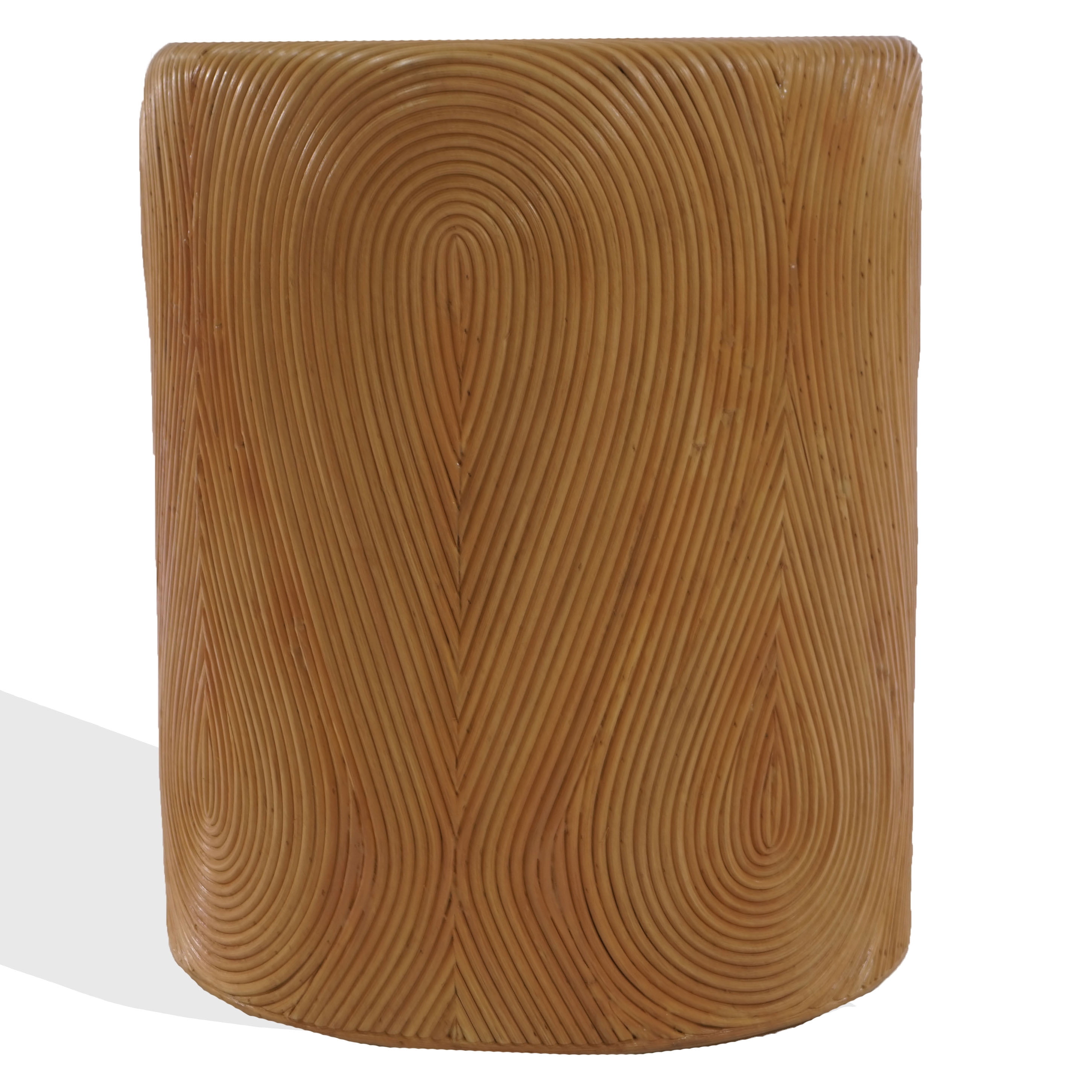 Safavieh Couture Rhynne Round Rattan Modern End Table, Natural