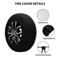 thumbnail image 4 of Bingfone Cartoon Carrot Spare Tire Cover Weatherproof Universal Wheel Protectors For Rv Camper Travel Trailer Suv Truck 15 Inch, 4 of 9