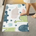 thumbnail image 2 of Dreamtimes Luxury Bathroom Rug Set 2 PCS, Seamless Cute Dinosaurs Soft Absorbent Bath Rug and U-Shaped Contour Toilet Rug, Non-Slip Bath Carpet Bath Mats for Bathroom, 24"x16"+24"x20", 2 of 4