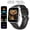 Silvery Black A, variant on 1.85" Fitness Smartwatch for Men Women: Call Answer, Health Monitor, Sports Modes, Message Alert, Compatible with iPhone Android