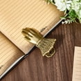 thumbnail image 3 of 1set Alloy Hand Shaped Bookmark Clip with Velvet Pouches Antique Bronze 102x50x31.5mm Hole: 4.5mm, 3 of 7