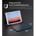 thumbnail image 6 of CHESONA Keyboard Case Compatible with iPad 10.2" 9th 8th 7th Generation, 7-Color Backlit, Smart Touchpad, 2 Bluetooth Channels, Grey, 6 of 6