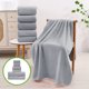 thumbnail image 1 of Juego de Ocho Toallas de Terciopelo para Baño, Lisas, para El Hogar: Ideales para Lavarse La Cara, Secarse y Secarse. Suaves y Absorbentes., 1 of 6