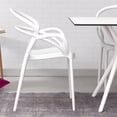 thumbnail image 5 of Compamia Mila Dining Arm Chair in White, 5 of 10