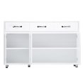 thumbnail image 2 of White Sideboard With 3 Doors And Ample Storage Excellent Painting Correctness Three Side Table - Space, Fine Exhibition, 2 of 7