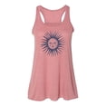 thumbnail image 1 of "Racerback, Moon Face, Moon Tank, Zodiac Shirt, Soft Bella Canvas, Sublimation, Astrology Tee, Gift For Her, Moon Lover, Moon Child, Moon, Mauve Marble, SMALL", 1 of 1