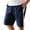 43#Navy, variant on lkfuzj Men's Cotton Polyester Spandex Blend Sports Shorts with Elastic Waist & Pockets - All Season Quick-Dry Athletic Gym, Beach, Running, Outdoor Pants for Men