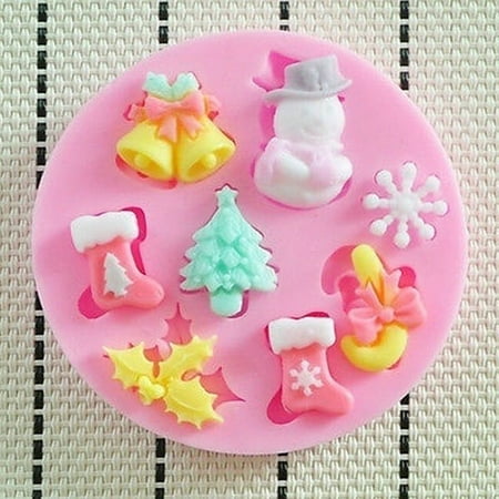 

Christmas Silicone Mold Mould For Fimo Resin Polymer Clay Sugarcraft Fondant 1PC