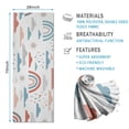 thumbnail image 2 of White Boho Bohemia Rainbow Clouds Sun Pattern Hot Yoga Mat Towel Non Slip for Hot Yoga - Quick-Drying Yoga Mat Cover with 4 Corner Pockets with Travel Bag - Hot Yoga Towel Non Slip 70"x26", 2 of 6