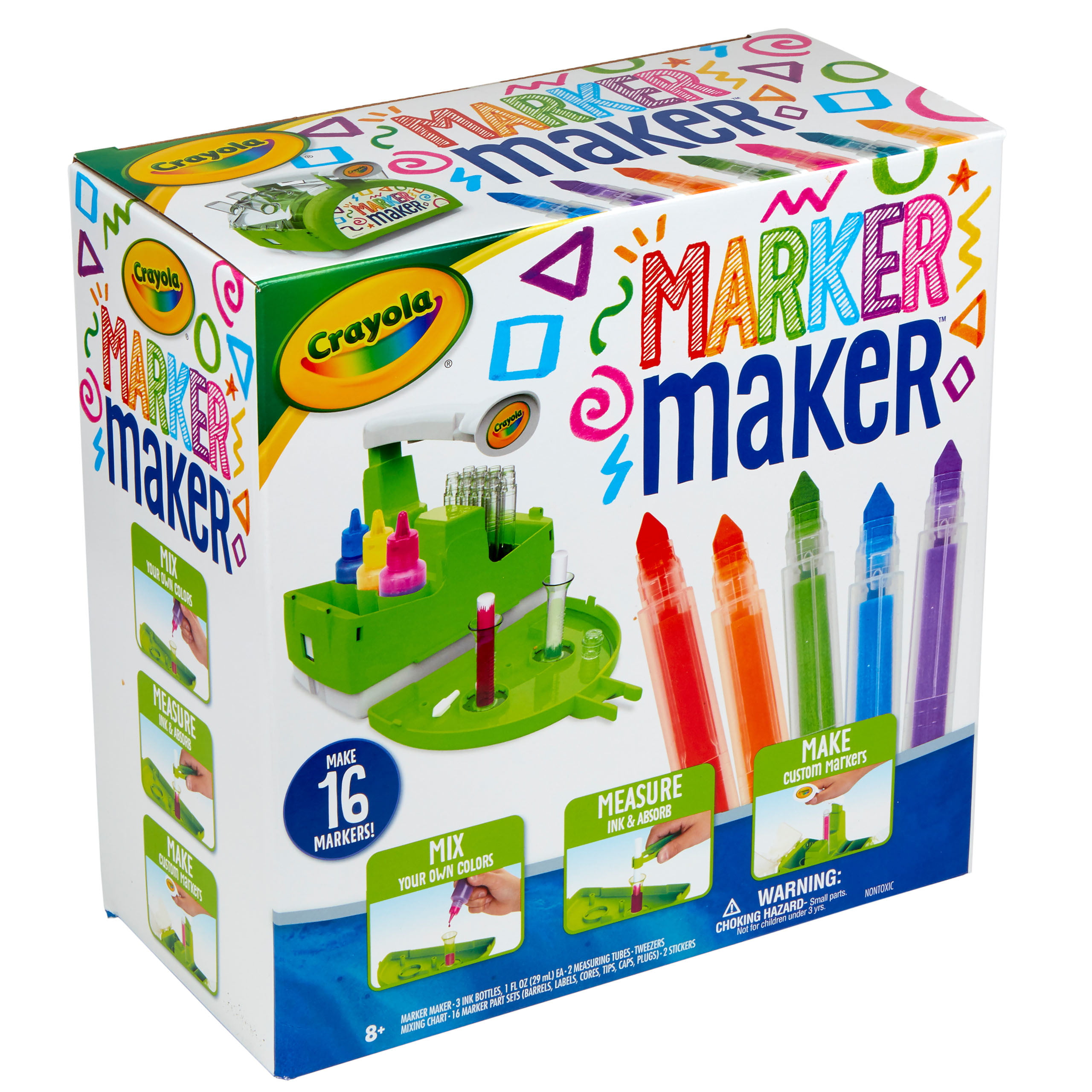 Crayola DIY Marker Maker Washable Markers Set 25 Pieces, Child Ages 8+ 