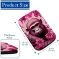 thumbnail image 4 of Monkey Printed Soft Furry Car Armrest Mat 12.5x8.2 Inch Comfortable Armrest Accessory, 4 of 6