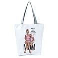 thumbnail image 1 of Big Capacity Washable Foldable Shoulder Pouch Cute Mom Baby Print Tote Pouch for Work, 1 of 10