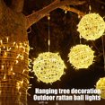 thumbnail image 4 of CUITING Christmas String Lights Outdoors  7.9” Sphere Lights  Ball Tree Garden Globe Lights for Home  Party  Christmas  Porch Patio Wedding  Garden Tree Decoration with Plug, 4 of 6