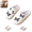 Light Purple, variant on Slippers for Women Bedroom Cute Butterfly Embroidery Slippers Soft Plush Non-Slip Shoes(Light Purple)