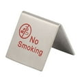 thumbnail image 1 of No Smoking Sign Stainless Steel Double Sides Noticeable Clear Printed Stable Non-Smoking Warning Sign for Restaurant, 1 of 12