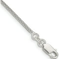 thumbnail image 1 of Sterling Silver 1.25mm Diamond-Cut Round Franco Chain (7 X 1.25) Made In India qfr125-7, 1 of 5