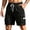 Black, variant on Sheghy Work Pants for Men 100%Cotton Men's Solid Color Casual Sports Elastic Waist Drawstring Pocket Cargo Shorts