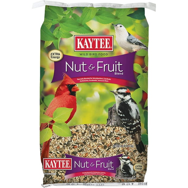 Kaytee Wild Bird Food Nut & Fruit Blend Food, 20 Pounds