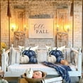 thumbnail image 2 of DaShan Fall Blue Pumpkin Throw Pillow Covers 18x18 Set of 2,Autumn Linen Pillowcase Cushion Cover for Couch Sofa Bed, 2 of 6
