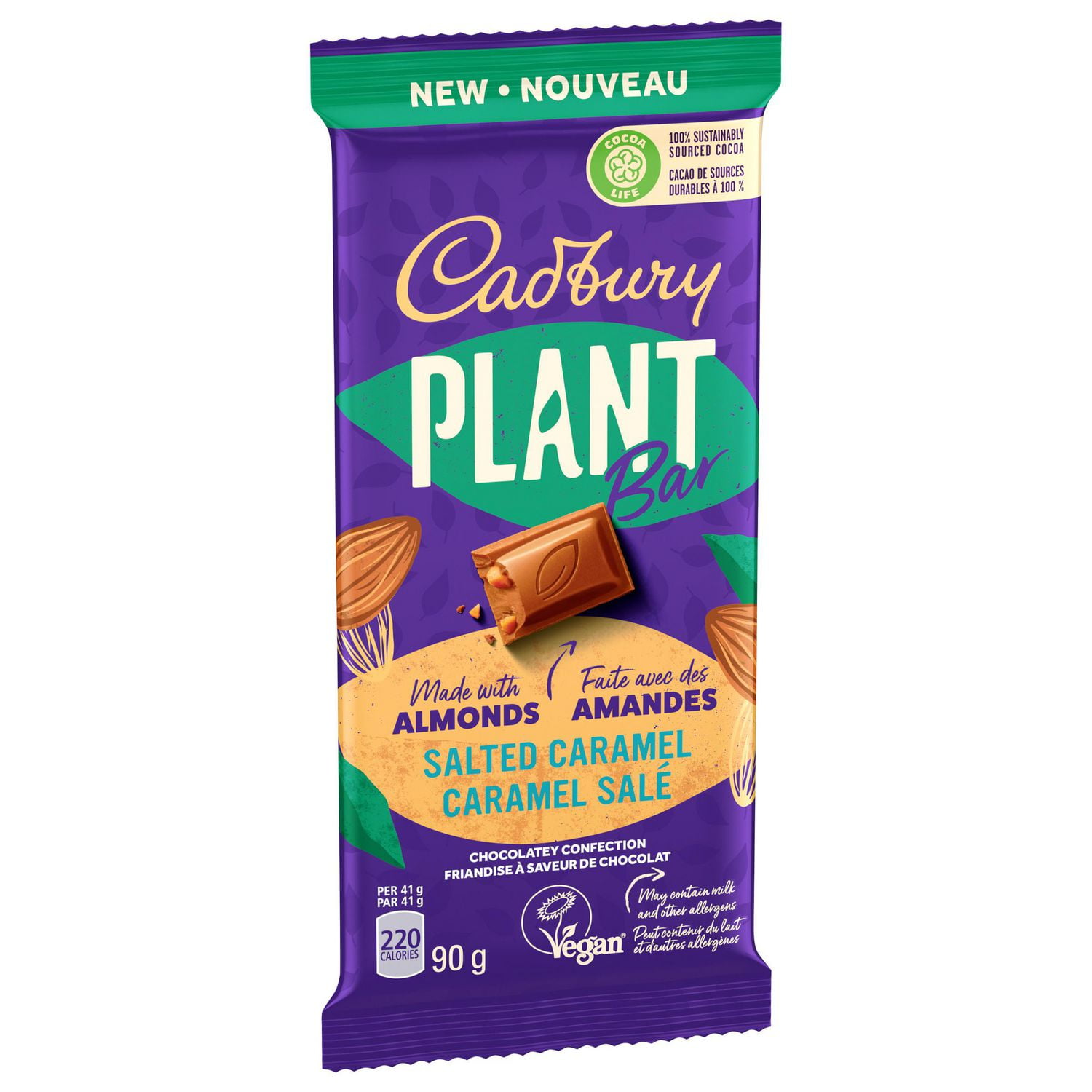 Cadbury Plant Bar Salted Caramel 90g