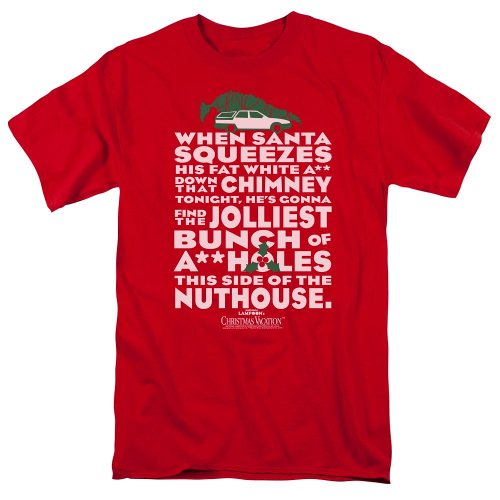 Jolliest Bunch Of A** Holes This Side Of The Nut House T Shirt Christmas Present 