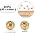 thumbnail image 6 of 2 Strands Natural Lava Rock Beads 8mm Lava Rock Beads Strands Electroplated Round Stone Bead Charms for Jewelry Bracelet Making (Gold Silver) Colorful, 6 of 6