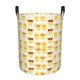 thumbnail image 1 of Balery Cute Yellow Duck Cesta de ropa redonda con asas, impermeable, independiente, para ropa, juguetes, dormitorio y familia-Medium, 1 of 6