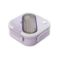 thumbnail image 1 of LIYJTK Stackable Bento Box 1300ML Plastic Bento Box Adult Lunch Box with 3 Compartment Utensil Set Lids Leak-Proof Lunch Box Containers for Adults Men Women Microwave Dishwasher Safe[Purple], 1 of 8