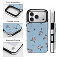 thumbnail image 5 of Wallet Case For Apple iPhone Air / 17 Pro / 17 Pro Max Series with Card Holder, PU Leather Kickstand Card Slots Screen Protector Included For iPhone 17 Series, Rose Pattern, 5 of 8
