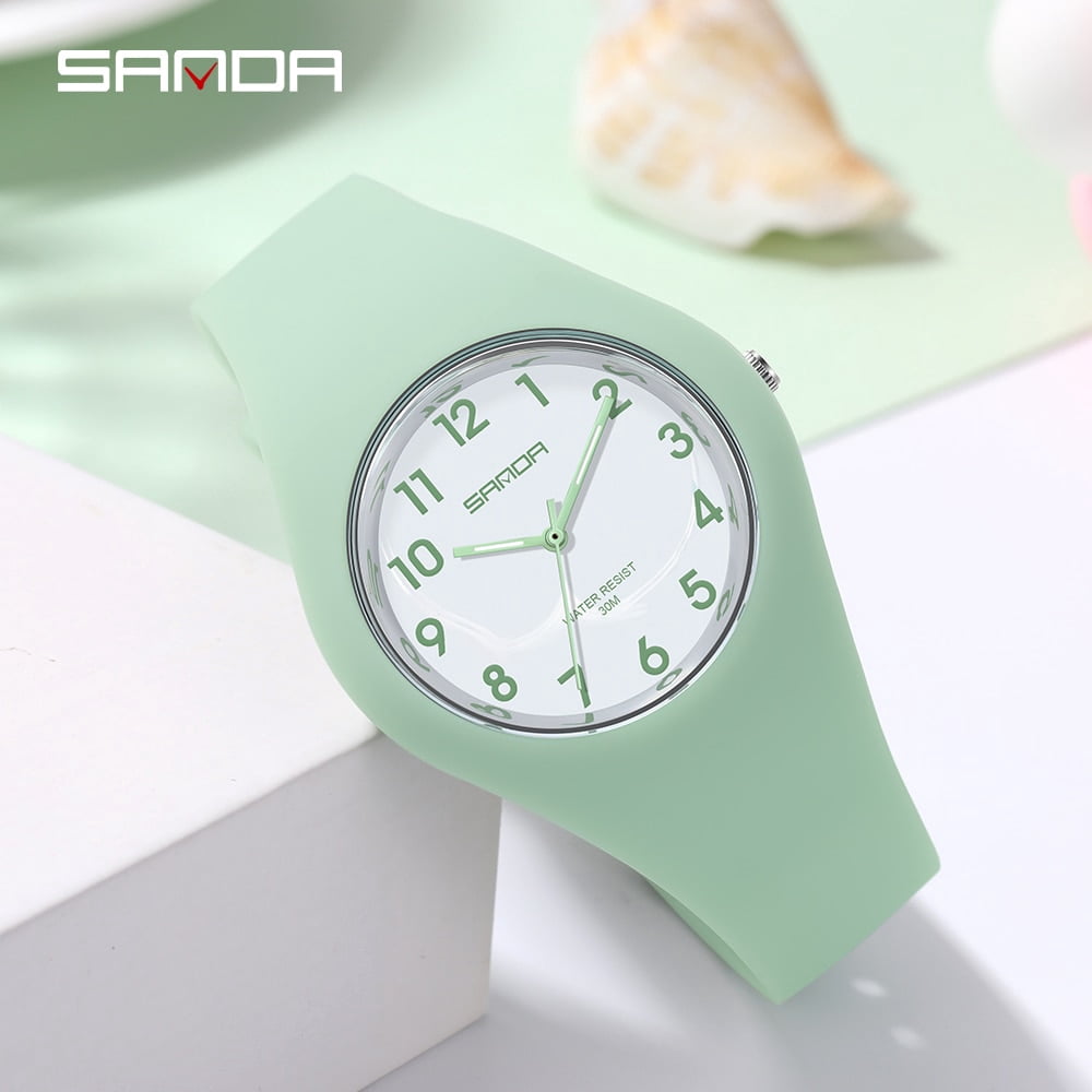 SANDA New Fashion Trend Women's Watches Sports Waterproof Wristwatch for Woman Watch Casual Clocks relogio feminino 6056