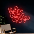 thumbnail image 2 of Handmadetneonsign Believe In The Magic Neon Sign, Custom Merry Christmas Led Sign, Merry Christmas, 2 of 5