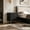 Black, variant on AUU Smart Nightstand with Charging Station and Night Light – Modern Bedside Table with Storage Cabinet for Bedroom