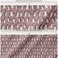 thumbnail image 2 of Soimoi Pink Cotton Cambric Fabric Penguin Ocean Printed Craft Fabric by the Yard 56 Inch Wide, 2 of 7