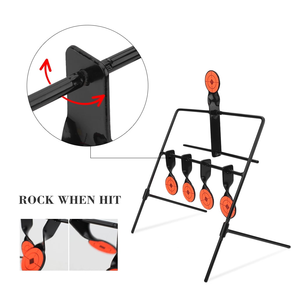 Shooting Target, Steel Shooting Target Stand Firm Stable Wear Resistant Sturdy Appropriate Size Professional With Stickers For Men Women For Outdoor Activities
