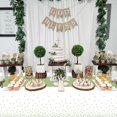 thumbnail image 4 of 4Pcs Sage Green Tablecloths - 86.6"x51.2" Rectangular Green Dot Table Covers for Home Gender Neutral Birthday Party Sage Green Baby Shower Decorations, 4 of 7