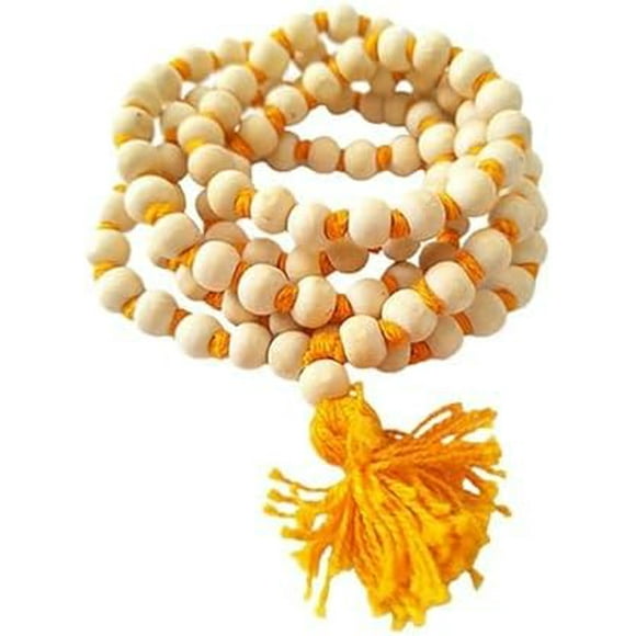 Tulsi Japa Mala 108 Beads l Original Tulsi Mala for Mantra Jap with Radha Krishna Gomukhi Cotton Japa Mala Bag Tulsi Japa Mala 108 Beads Original Tulsi Mala