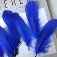 thumbnail image 3 of 50pcs Green Feathers for Crafts - 5-6 inch Feathers Bulk for Wedding Home Party, Dream Catcher Supplies and DIY Crafts(Blue D), 3 of 4