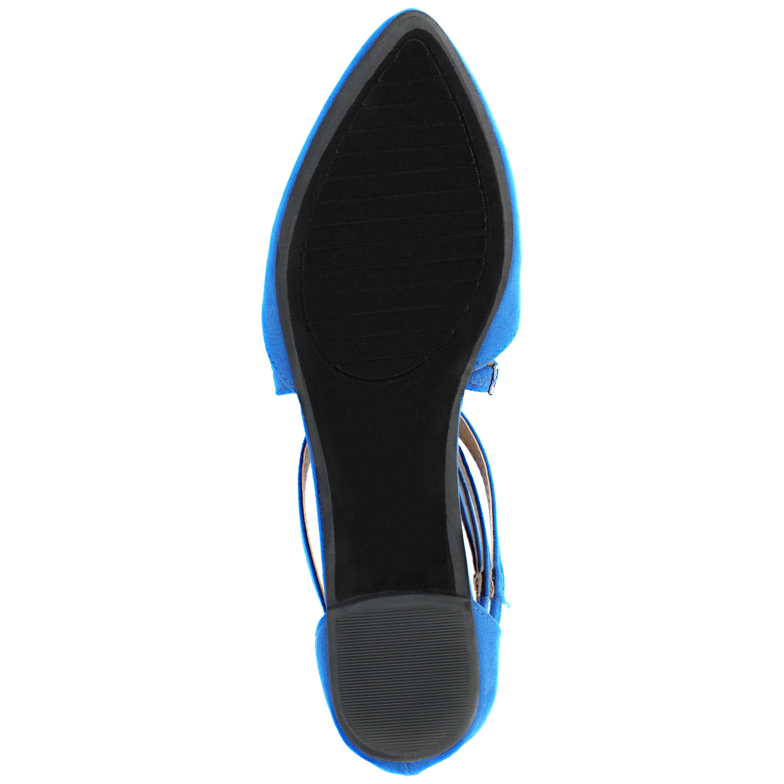 Journee Womens Marlee Back Heel Zip Pointed Toe Cage Flats