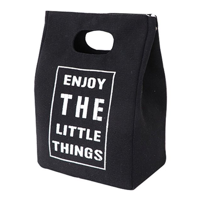 Matsuzay Bolsa de almuerzo aislada, contenedor de almacenamiento, bolso portátil para campamento, senderismo, trabajo, oficina, escuela, viajes, playa, Organizadores de utensilios de cocina Negro Matsuzay HA072598-03