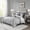 Silver, variant on Madison Park Emilia Cal King 12 Piece Jacquard Comforter Set with Bed Sheets in Khaki