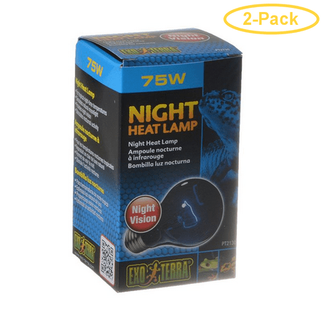 Exo-Terra Night Heat Lamp 75 Watts - A19 - Pack of 2