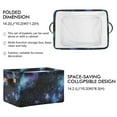 thumbnail image 2 of Yayeee 2 Pack Canvas Storage Basket with Handles for Shelves Fabric Bins Closet Organizer, Watercolor Galaxy, 2 of 8