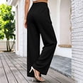 thumbnail image 5 of Plus Size Pants for Women Wide Leg High Waisted Casual Oversized Pants Women with Pockets S-3XL, 5 of 7